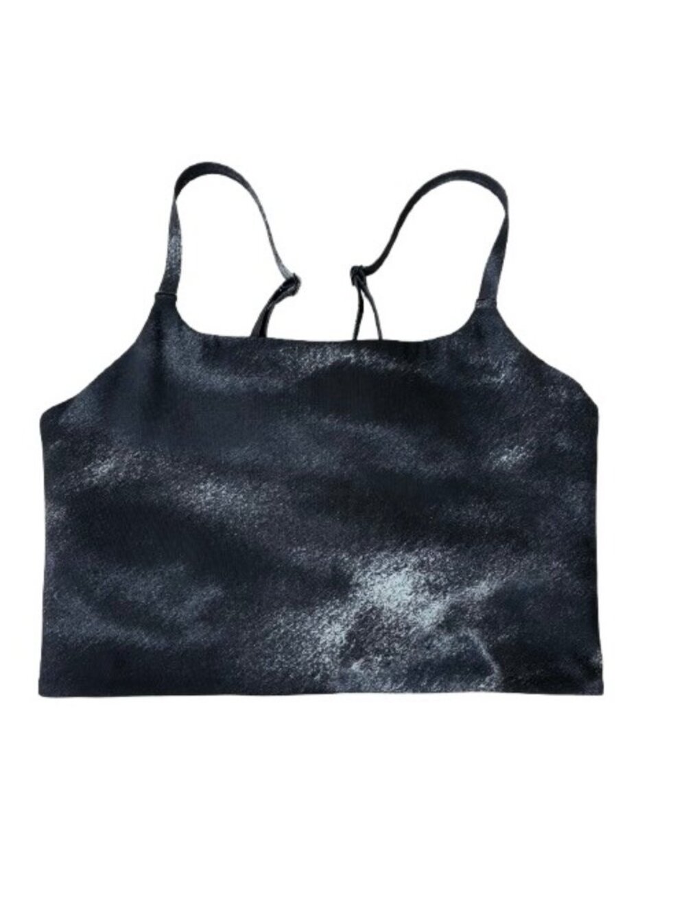 Nike One Convertible Light-Support Longline Printed Sports Bra S Black Gray